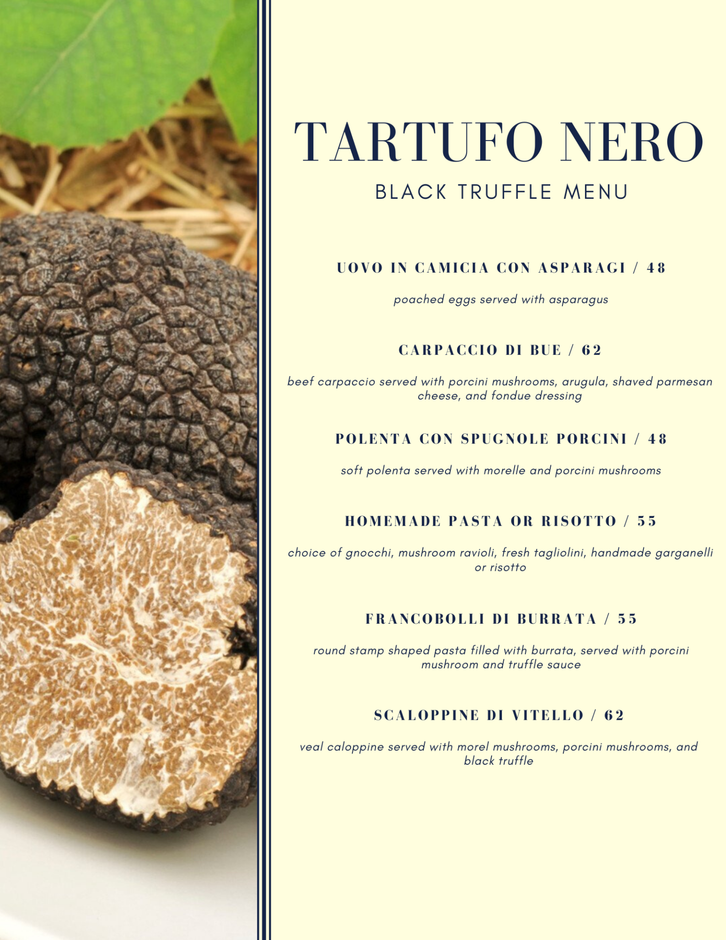 Menu Il Pastaio Beverly Hills Italian Restauarant